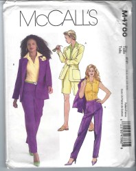 4786 MCCALLS LINED JACKET, BUTTON SHIRT, SHORTS, PANTS PATTERN 14-20 UNCUT